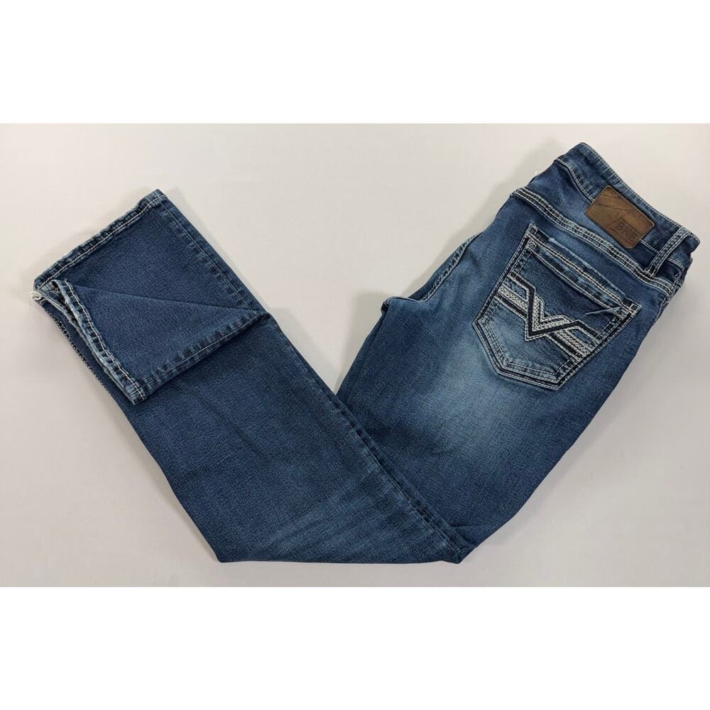 BKE Jake Bootcut Jeans Men’s 34R Medium Wash Stretch Denim Western Y2K